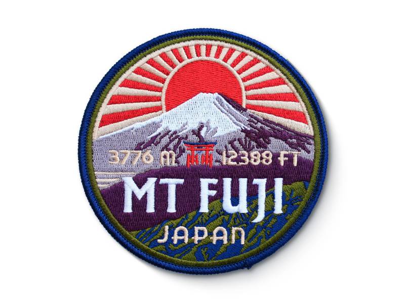 Mt Fuji Japan Aufnäher von ExpeditionSouvenirs