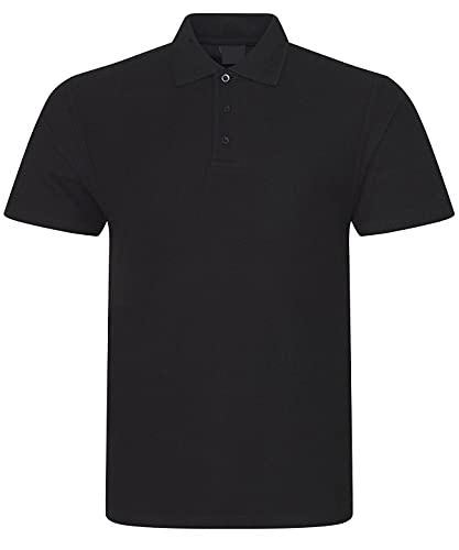 Herren-Poloshirt, kurzärmelig, einfarbig, für Arbeit, Freizeit – XS, S, M, L, XL, 2XL, 3XL, 4XL, 5XL, 6XL, 7XL, 8XL, Schwarz , 58 von Expert Workwear