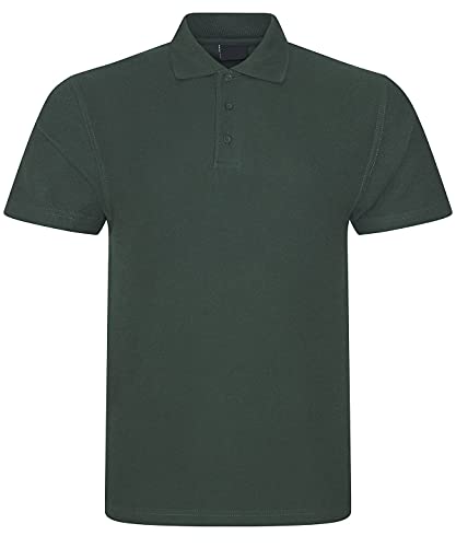 Herren-Poloshirt, kurzärmelig, einfarbig, für Arbeit, Freizeit – XS, S, M, L, XL, 2XL, 3XL, 4XL, 5XL, 6XL, 7XL, 8XL, flaschengrün, 6XL von Expert Workwear