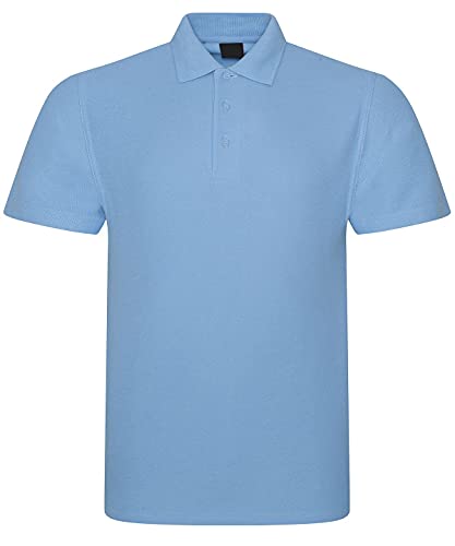 Herren-Poloshirt, kurzärmelig, einfarbig, für Arbeit, Freizeit – XS, S, M, L, XL, 2XL, 3XL, 4XL, 5XL, 6XL, 7XL, 8XL, himmelblau, 6XL von Expert Workwear