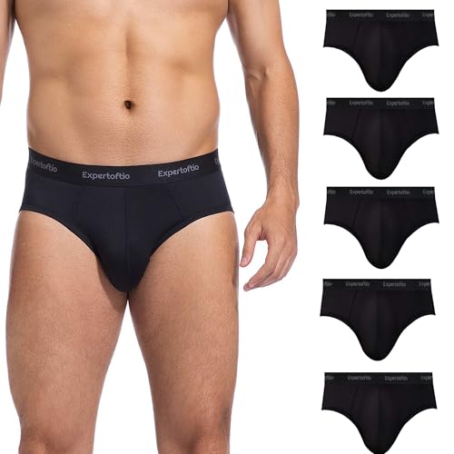 Expertoftio Unterhosen Herren Slips Klassischen Weich Sportslip Herren Unterwäsche Mit Stretch Schnelltrocknende Männer Unterhosen 5er Pack von Expertoftio