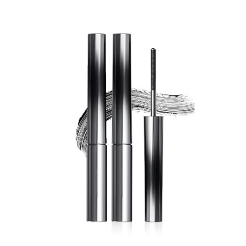 Faccelove Mascara, Faccelove's Ironeye Mascara Mit Metallbürste, 3D Curling Iron Wand Mascaras, Wimpern Färben Schwarz Eyelash Irons, Waterproof, Long-Lasting and Smudge-Free(Black*2) von Explcior