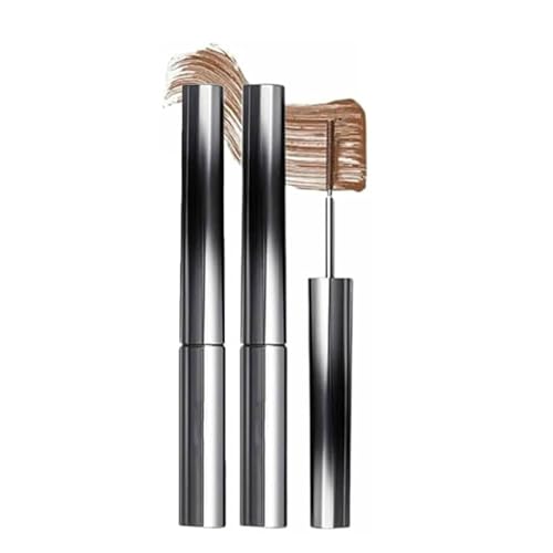 Faccelove Mascara, Faccelove's Ironeye Mascara Mit Metallbürste, 3D Curling Iron Wand Mascaras, Wimpern Färben Schwarz Eyelash Irons, Waterproof, Long-Lasting and Smudge-Free(Brown*2) von Explcior