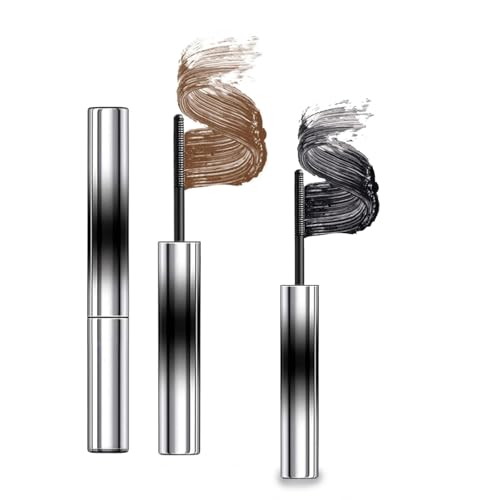 Faccelove Mascara, Faccelove's Ironeye Mascara Mit Metallbürste, 3D Curling Iron Wand Mascaras, Wimpern Färben Schwarz Eyelash Irons, Waterproof, Long-Lasting and Smudge-Free(Mix) von Explcior