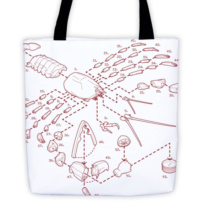 Aufgelöste Hummer Einkaufstasche von ExplodedDesigns