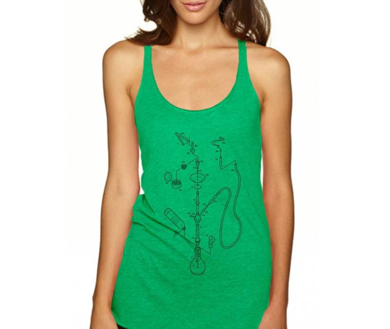 Aufgelöste Shisha Frauen Racerback Tank von ExplodedDesigns
