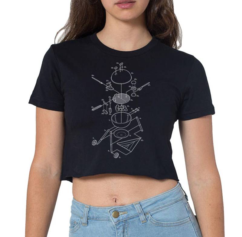 Aufgelöster Grillen Frauen Beschnitten T-Shirt von ExplodedDesigns