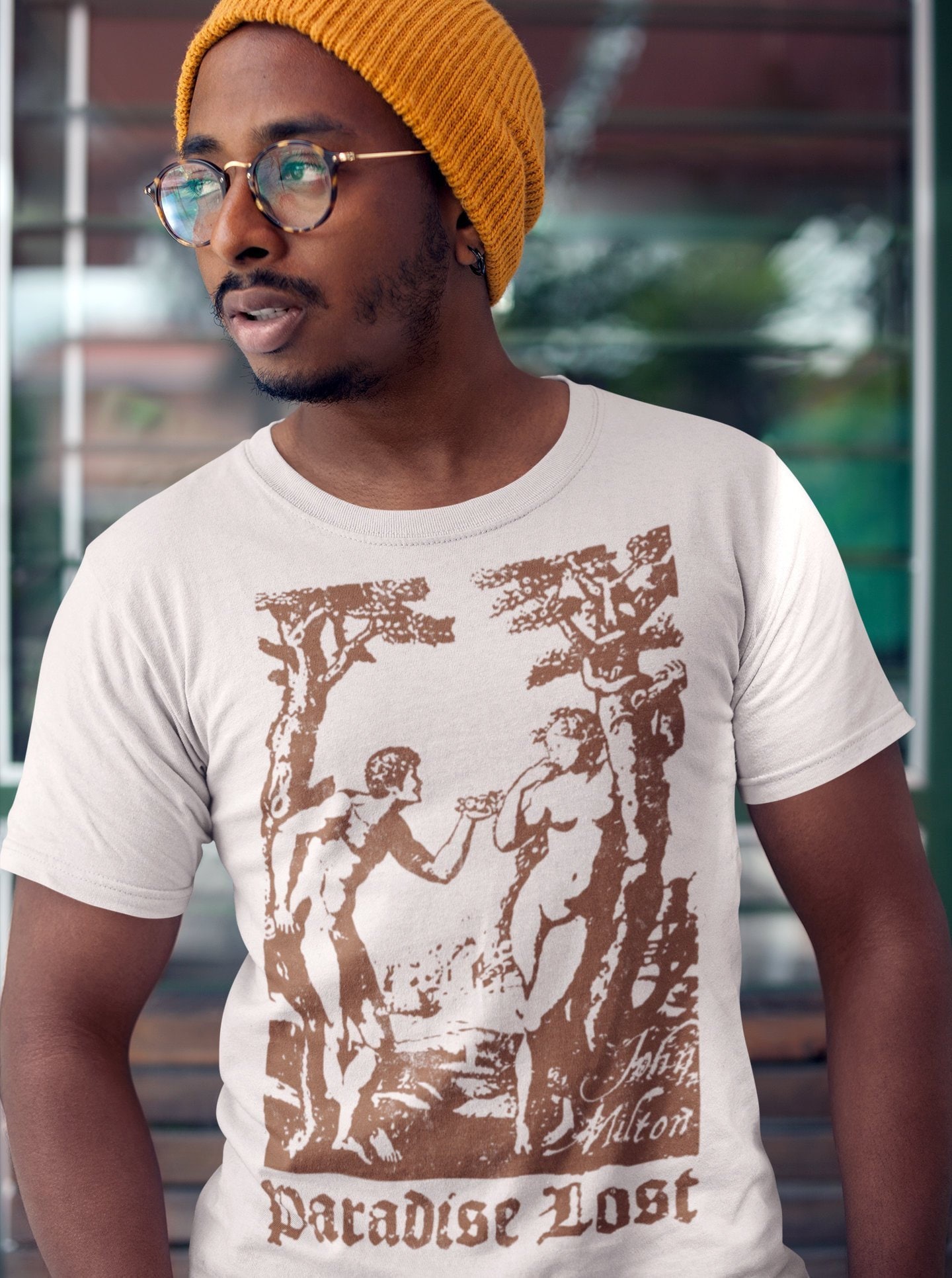 Das Verlorene Paradies Buch Cover Design Grafik T-Shirt von ExplodedDesigns