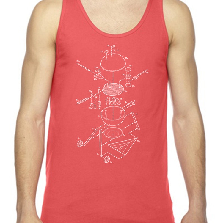 Explodierte Grillen Unisex Tank-Top von ExplodedDesigns