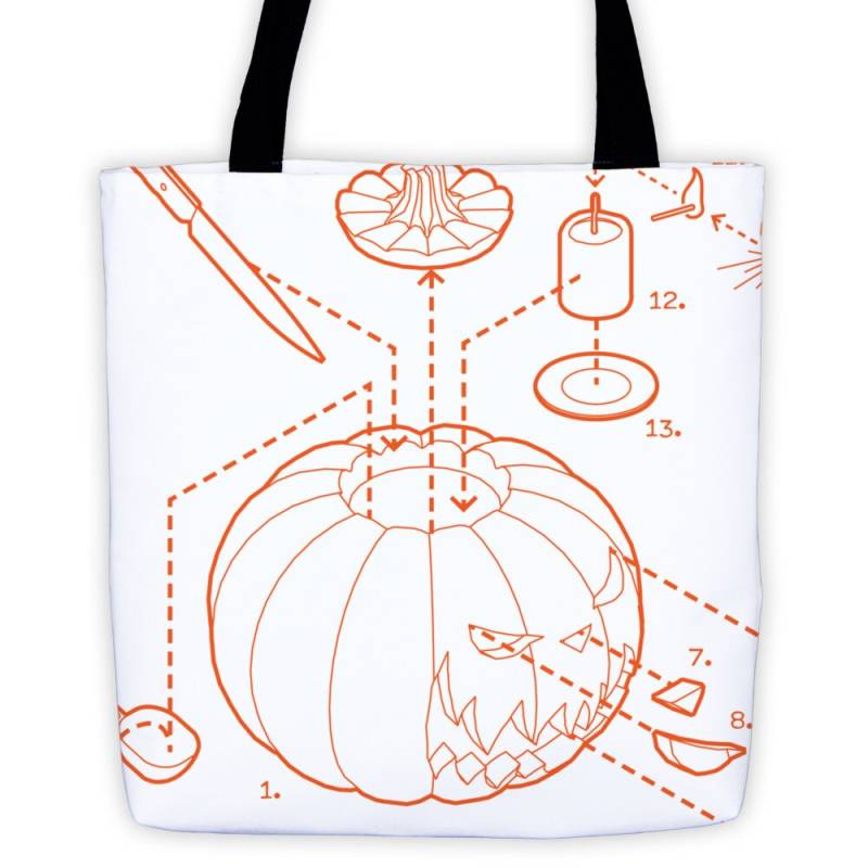 Explodierte Jack-O-Lantern Einkaufstasche von ExplodedDesigns