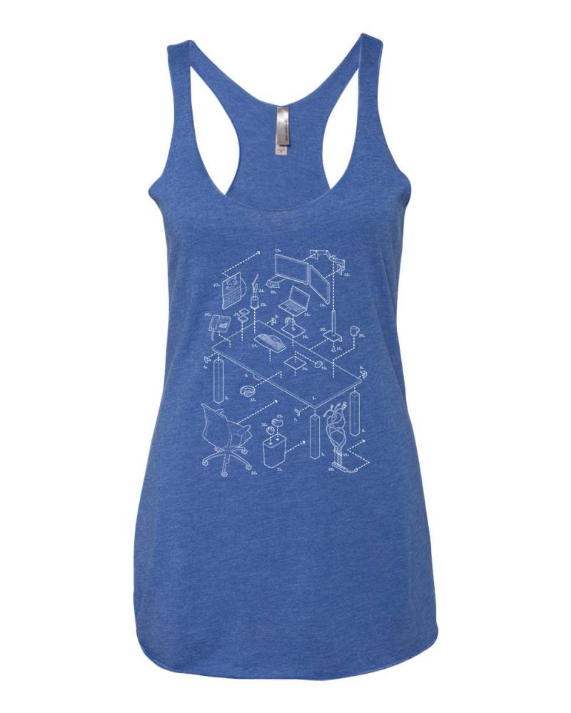 Moderne Arbeit Platz Frauen Racerback Tank Explodiert von ExplodedDesigns