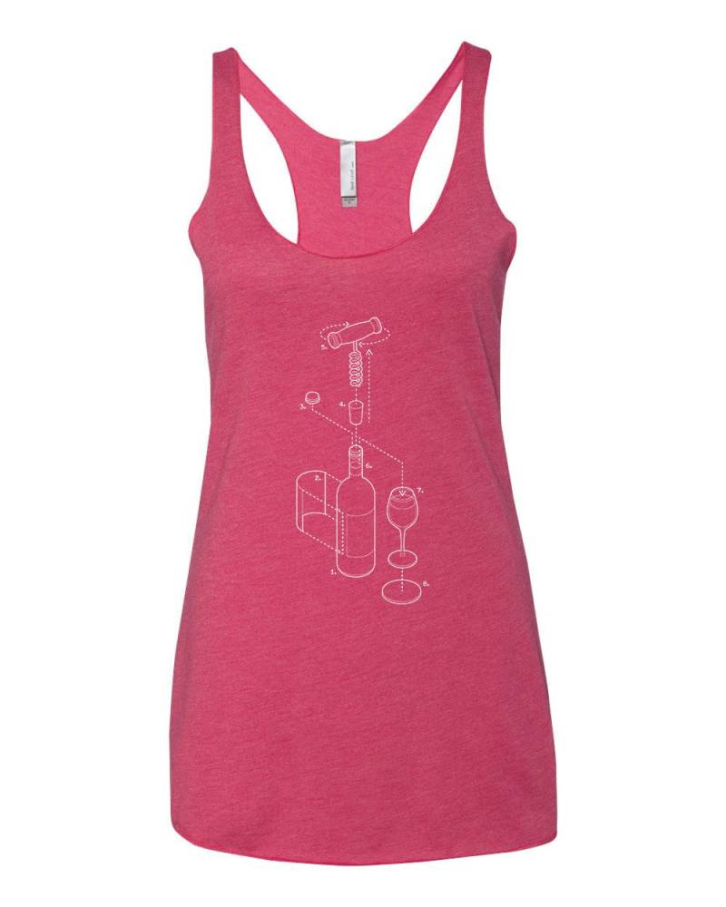 Weinprobe Frauen Racerback Tank Explodiert von ExplodedDesigns