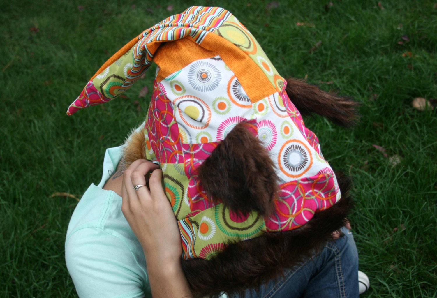 Hippie Dip Skoodie Handgemacht - Mit 2 Taschen/ 1 Geheimtasche Und Opponierbaren Ohren Hippie Dip Skoodie Handgemacht - Mit 2 Taschen/ 1 Geheimtasche Und Opponierbaren Ohren von ExplodedKaleidoscope