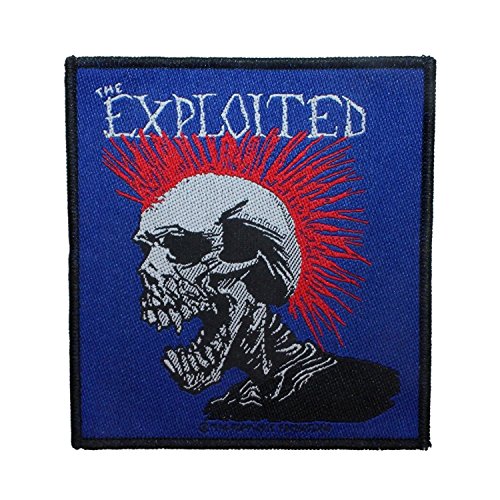 Exploited - Aufnäher Mohican Multicolour (in 10 cm x 10 cm) von Exploited