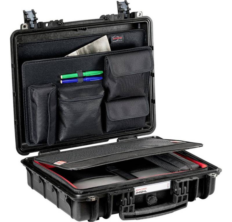 Explorer Cases Reiserucksack Explorer Cases Outdoor Koffer 4412HL.B C black with notebook bag BAG von Explorer Cases