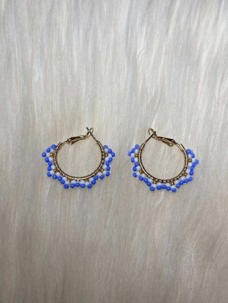 Perlen Creolen Perlen Creolen von ExpressionsOfBeads