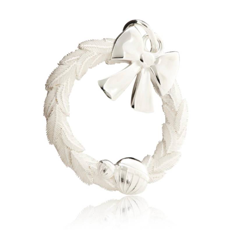 Weihnachtskranz Groß Mit Schleife Und Weihnachtskugeln Für Weihnachtsliebhaber, Anhänger Kette Weihnachtskranz Groß Mit Schleife Und Weihnachtskugeln Für Weihnachtsliebhaber, Anhänger Kette von ExpressisVerbis