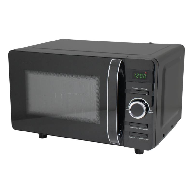 Exquisit MW4020-F-240DIG Mikrowelle ohne Drehteller 700W Grill 800W schwarz von Exquisit