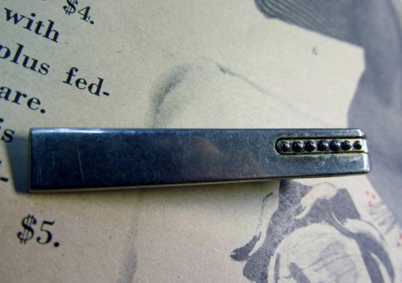 Bräutigam/- Vintage Swank Silber Ton Krawattenclip von ExquisitelyBridal