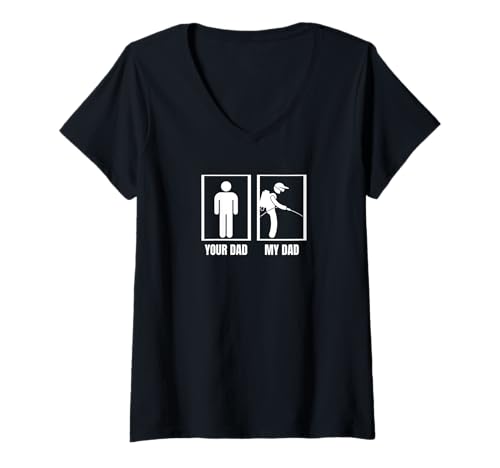 Damen Pest Control Your Dad My Dad Lustiger Exterminator T-Shirt mit V-Ausschnitt Damen Pest Control Your Dad My Dad Lustiger Exterminator T-Shirt mit V-Ausschnitt von Exterminator And Pest Control Gift For Men