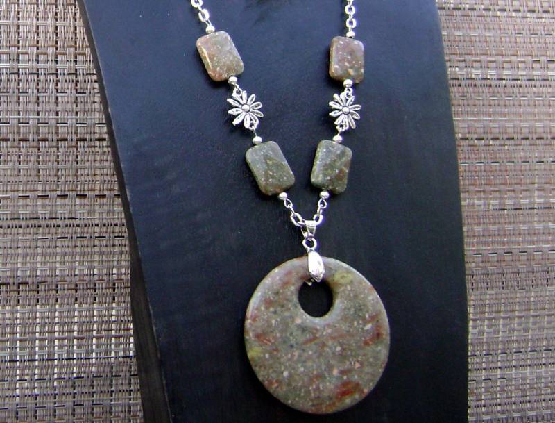 China Unakit Stein & Perlen Silber Kette Halskette von ExternalDesigns