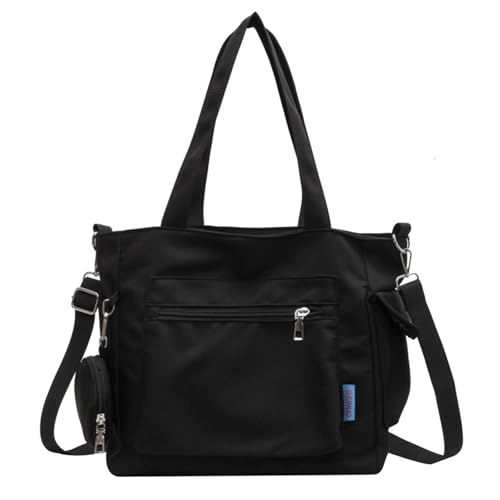 Extolove Denim-Tragetasche, Jeans-Geldbörsen für Damen, Denim-Crossbody-Tasche mit kleiner Geldbörse, Schulter-Handtasche, Leinwand, schwarz, Large Extolove Denim-Tragetasche, Jeans-Geldbörsen für Damen, Denim-Crossbody-Tasche mit kleiner Geldbörse, Schulter-Handtasche, Leinwand, schwarz, Large von Extolove