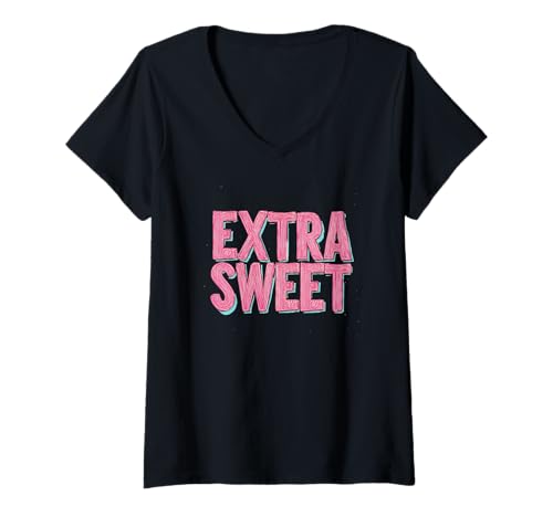 Damen Hübsches süßes Outfit für Sprachliebhaber T-Shirt mit V-Ausschnitt Damen Hübsches süßes Outfit für Sprachliebhaber T-Shirt mit V-Ausschnitt von Extra Sweet Outfit