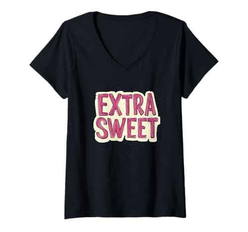 Damen Tolles extra süßes Kostüm T-Shirt mit V-Ausschnitt Damen Tolles extra süßes Kostüm T-Shirt mit V-Ausschnitt von Extra Sweet Outfit