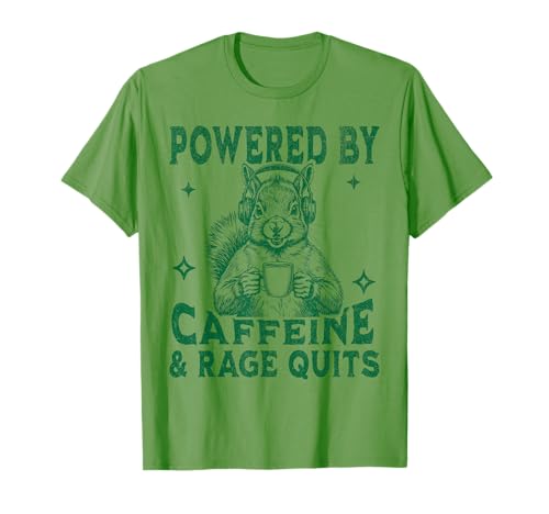 Lustiges Videospiel und Kaffee Gamer Eichhörnchen Männer und Frauen T-Shirt Lustiges Videospiel und Kaffee Gamer Eichhörnchen Männer und Frauen T-Shirt von Extreme Gamer Swag