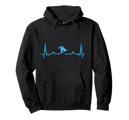 Snowboarder Herzschlag Snowboarden Herzlinie Schnee Geschenk Pullover Hoodie Snowboarder Herzschlag Snowboarden Herzlinie Schnee Geschenk Pullover Hoodie von Extremsport Snowboardurlaub Berge Wintersport