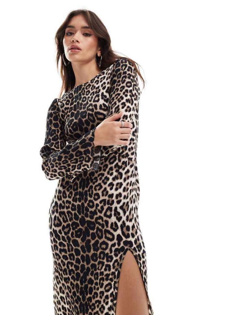 Extro & Vert - Maxikleid mit Leopardenprint-Bunt von Extro & Vert