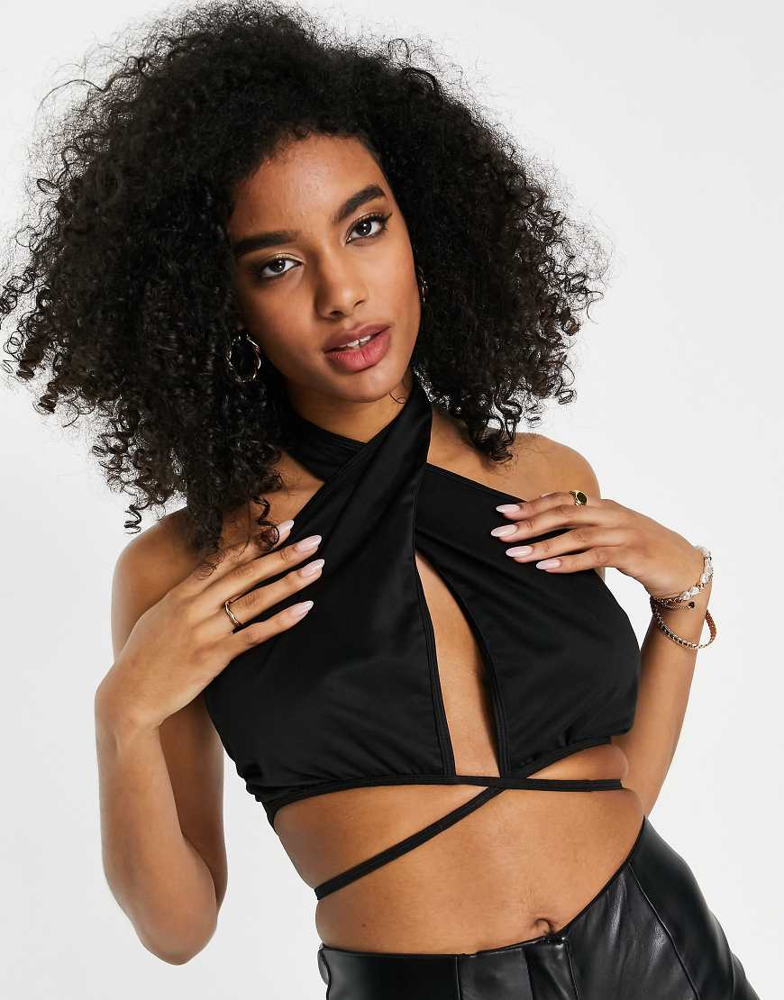 Extro & Vert - Neckholder-Bralette in Schwarz von Extro & Vert