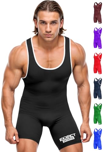 Exxact Sports Herren Wrestling Singlet High Performance Powerlifting Singlet Wrestling Singlets für Männer, Schwarz, Small Exxact Sports Herren Wrestling Singlet High Performance Powerlifting Singlet Wrestling Singlets für Männer, Schwarz, Small von Exxact Sports
