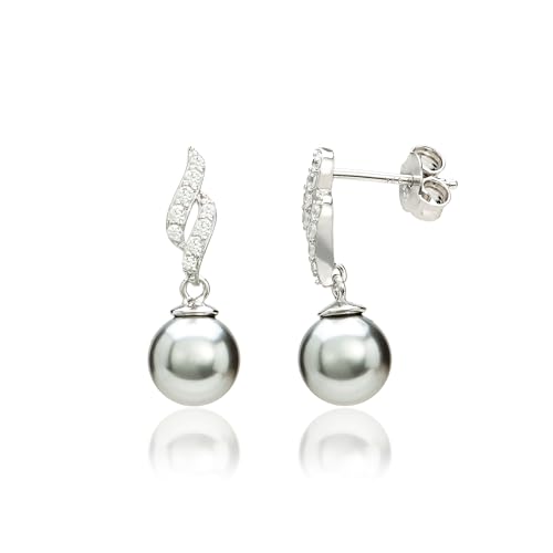Eye Candy Damen-Ohrringe aus 925 Sterling Silber rhodiniert Perle Grau 8mm 4VNAECJER0049 Eye Candy Damen-Ohrringe aus 925 Sterling Silber rhodiniert Perle Grau 8mm 4VNAECJER0049 von Eye Candy