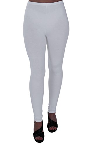 Eye Catch Oversize - Kaira Frauen Plus Size Stretch Damen-Hosen Leggings Hosen Ganzkörperansicht Weiß Größe 52/54 von Eye Catch