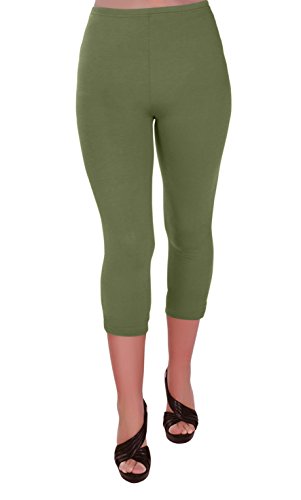 Eye Catch Plus - Ripley Damen Stretch Gym Yoga Aktiv Lässige Sport Erntegamaschen 3/4 Capri Hosen Größe 52/54 von Eye Catch