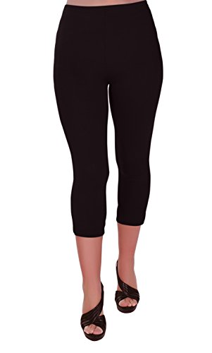 Eye Catch Plus - Ripley Damen Stretch Gym Yoga Aktiv Lässige Sport Erntegamaschen 3/4 Capri Hosen Größe 56/58 von Eye Catch