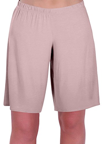 Eye Catch - Stern Damen Jersey Entspannt Komfort Elastisch Flexi Strecken Damen Kurze Hose Plus Größen (50/52, Creme) von Eye Catch