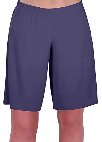 Eye Catch - Stern Damen Jersey Entspannt Komfort Elastisch Flexi Strecken Damen Kurze Hose Plus Größen (54/56, Marine) von Eye Catch