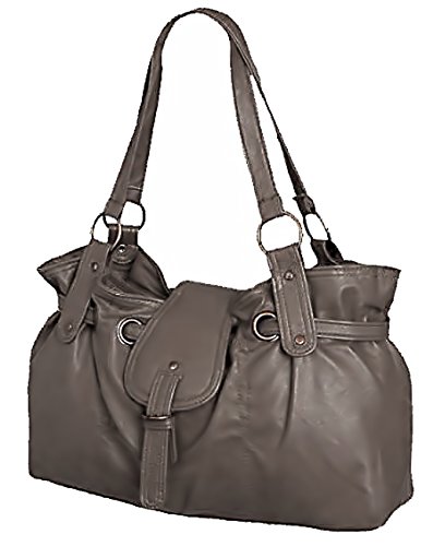 EyeCatch - Bethany Kunstleder Damen Schultertasche Handtasche Mocha von Eye Catch