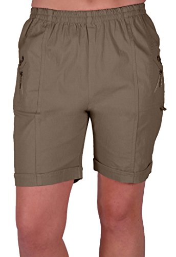 EyeCatch - Damen Entspannte Komfort Elasticized Flexi Stretch Damen Shorts Mollige von Eye Catch