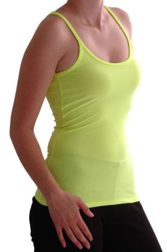 EyeCatch - Nikki Racer Back Damen Vest Top Neon Gelb Gr. 16 UK / 44 EU von Eye Catch