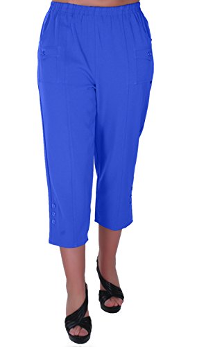 EyeCatch - Verde Damen Capri Crop Hose Flexi Stretch Plus Größen Frauen 3/4 Hosen von Eye Catch