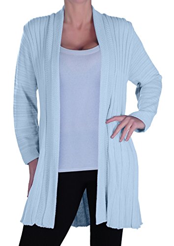 EyeCatchClothing Colorado Wasserfall Strickjäckchen Cardigan aus weichem Strick One Size von Eye Catch