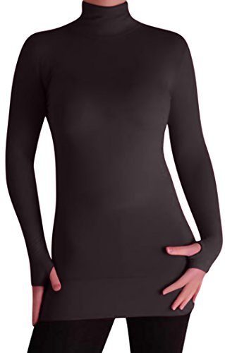 EyeCatchClothing - Damen Stretch Rolli mit geringem Gewicht Schwarz S/M von Eye Catch