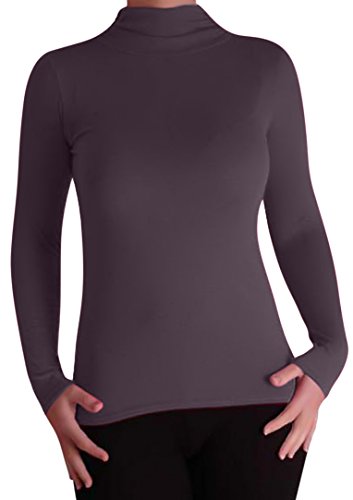 EyeCatchClothing - Isis Damen Basic Stretch Rolli Dunkelgrau M/L von Eye Catch
