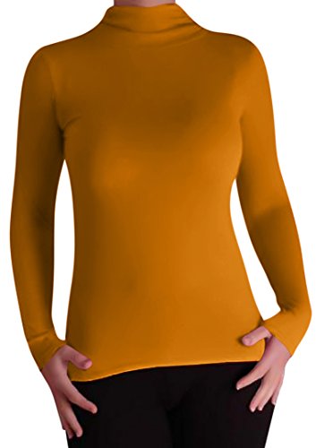 EyeCatchClothing - Isis Damen Basic Stretch Rolli Senf S/M von Eye Catch