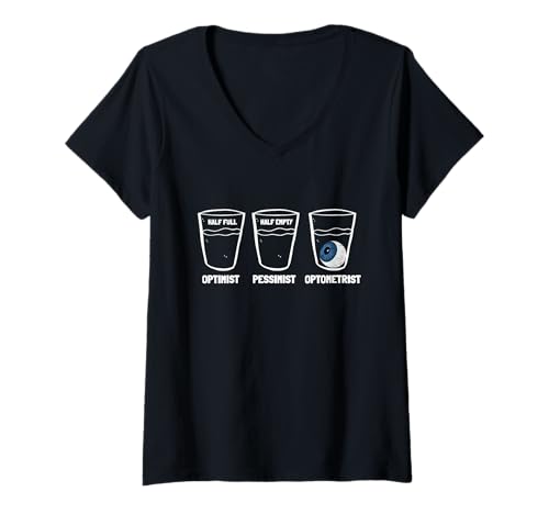Damen Augenarzt Optiker Optometrie und Optiker T-Shirt mit V-Ausschnitt Damen Augenarzt Optiker Optometrie und Optiker T-Shirt mit V-Ausschnitt von Eye Doctor And Optometry Student Apparel