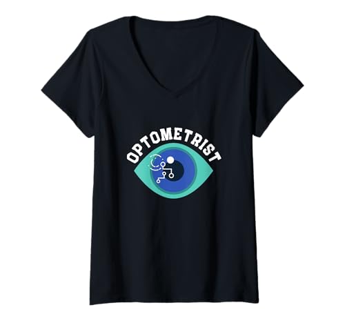 Damen Augenarzt Optiker Optometrie und Optiker T-Shirt mit V-Ausschnitt Damen Augenarzt Optiker Optometrie und Optiker T-Shirt mit V-Ausschnitt von Eye Doctor And Optometry Student Apparel