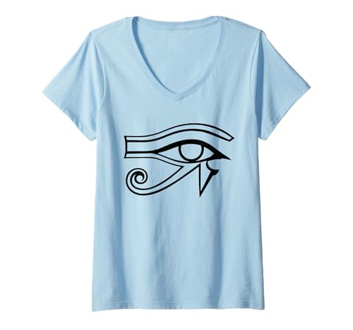 Damen Auge des Horus Ägyptischer Gott | Ägypten Mythologie alt T-Shirt mit V-Ausschnitt Damen Auge des Horus Ägyptischer Gott | Ägypten Mythologie alt T-Shirt mit V-Ausschnitt von Eye of Horus Egyptian Mythology ancient Apparel